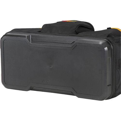 Kuny's PB1563 Molded Base Big-Mouth Tote Tool Bag, Ballistic Polyester, 23 Pockets, Black/Blue-(Each)