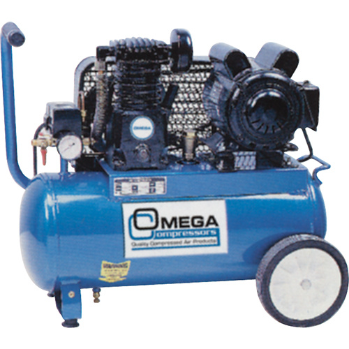 Omega Compressors PK-2008 Professional Series Air Compressors, Electric, 6.6 Gal. (8 US Gal), 125 PSI, 115/1 V - Each