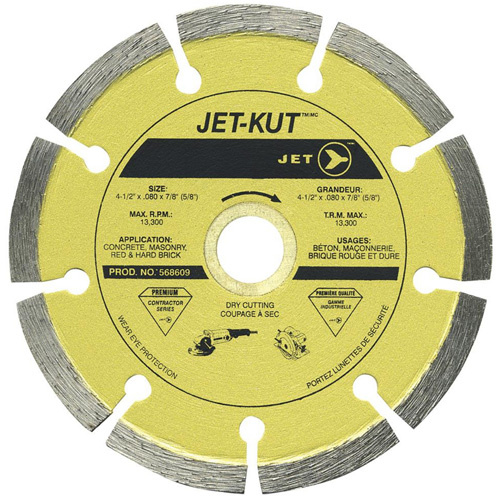 JET  568615  DST-5 Premium Segmented Diamond Blade - Each