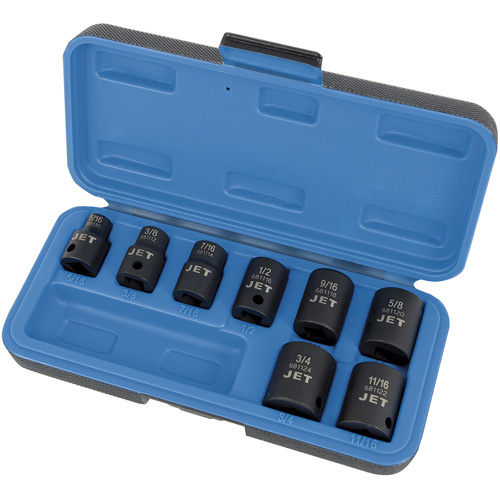 JET  610201  PS838 Socket Set, 8 Pcs, Impact, 3/8" Drive Size, Deep - Each