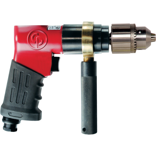 Chicago Pneumatic  8941097890  Reversible Drills, 24 CFM, 1/4" NPTF, 90 dBA, 13" Chuck, Keyed - Each