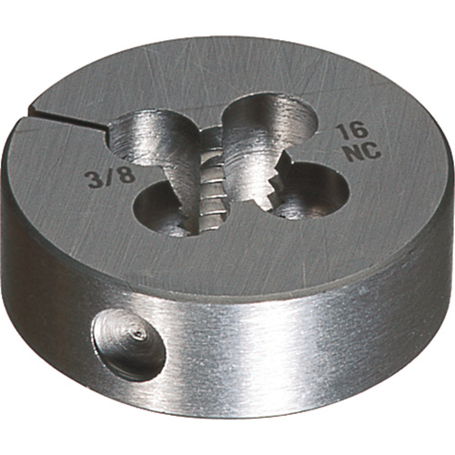 Cle-Line  C65761  Round Adjustable Die, Bright Finish, 1/4"-28 Thread, High Speed Steel - Each
