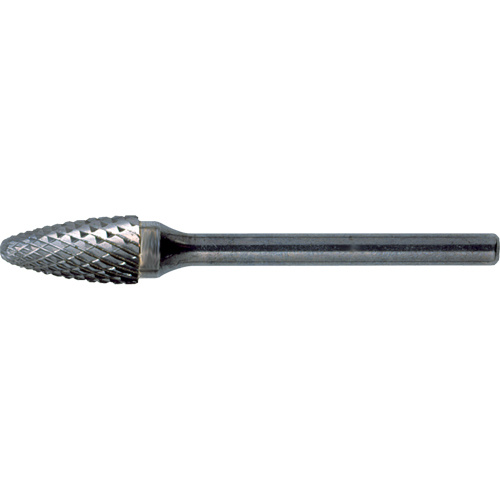 Cleveland  C17580  Solid Carbide Burrs - Tree Shape with Ball Nose, SF-1, 1/4" Dia., 5/8" Depth of Cut - Each
