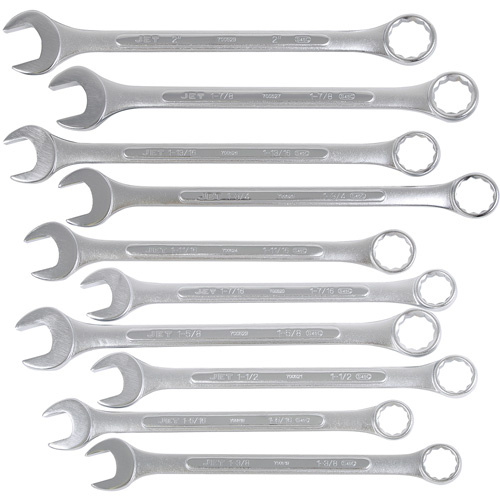 JET  700128  JCW-10-2 10-Piece Combination Wrench Set, 10 Pieces, Imperial - Each