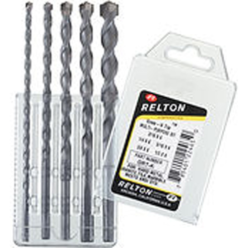 Relton  GRT-10-6  Groo-V Tip Multi-Purpose Specialty Drill Bits, 5/8", Carbide - Each