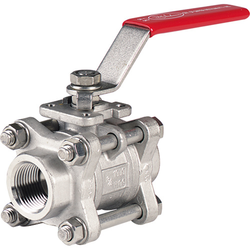 Dwyer WE02-CHD00 Three-Piece Ball Valves - Series WE02, Stainless Steel, Manual, FNPT x FNPT-(Each)
