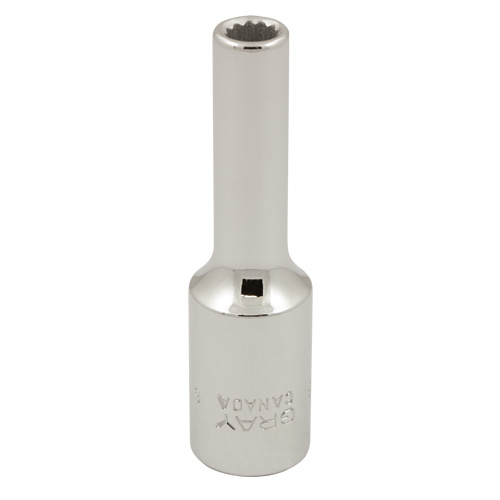 Gray Tools MTL9 Socket, 9 mm, 3/8" Drive, 12 Points, Deep-(Each)