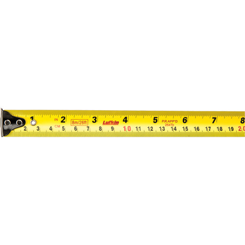 Lufkin By Crescent  AL748CMEN  Autolock Measuring Tapes, 1" x 26'/8 m, in/cm Graduations - Each