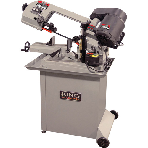King Canada  KC-129DS  Dual Swivel Metal Cutting Band Saws, Horizontal, Round 5" and 5" x 6" Rectangular Cutting Capacity - Each