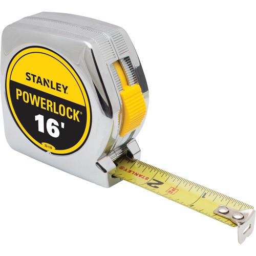 Stanley Tools  33-116  PowerLock<sup>?</sup> Tape Measure, 3/4" x 16', Imperial Graduations - Each