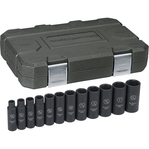 Gearwrench  84942N  Socket Set, 12 Pcs, Impact, 1/2" Drive Size, Deep - Each