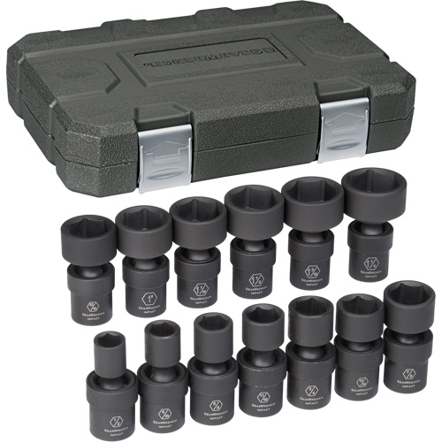 Gearwrench  84938N  Universal Socket Set, 13 Pcs, Impact, 1/2" Drive Size - Each