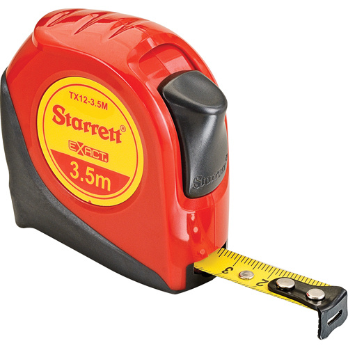 Starrett  KTX12-3.5M-N  Engineers Measuring Tape, 1/2" x 3.5 m, Millimetres Graduations - Each