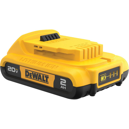 DEWALT DCB203 20V Max* Compact XR Battery Pack, Lithium-Ion, 20 V, 2 A - Each