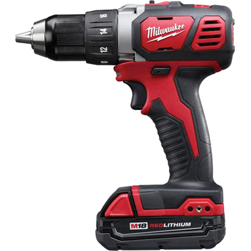 Milwaukee  2606-22CT  M18? Compact Drill/Driver Kit, Lithium-Ion, 18 V, 1/2" Chuck, 500 in-lbs Torque - Each