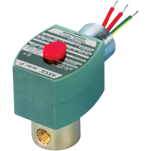 ASCO 262006H01 2-Way Direct Acting Solenoid Valves, 1/8" Pipe, 140 PSI-(Each)