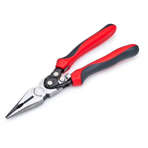 Crescent PS6549C Pro Series Dual Material Long Nose Compound Action Cutting Pliers, 9" L-(Each)