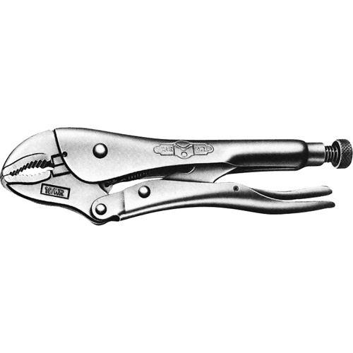 Irwin 1002L3 Vise-Grip Pliers with Wire Cutter, 4" Length, Curved Jaw-(Each)