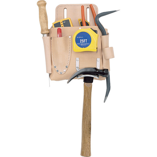 Kuny's DW-1017 Drywall Tool Pouch, Tool Holder, Leather, 7 Pockets-(Each)