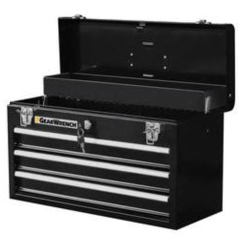 Gearwrench 83151 Portable Tool Box, 20" W, 3 Drawers, Black - Each