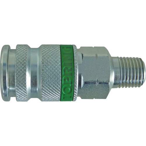 Topring  31.864  Quiksilver Ultraflo 3/8" Male Interchange Coupler, Steel - Each