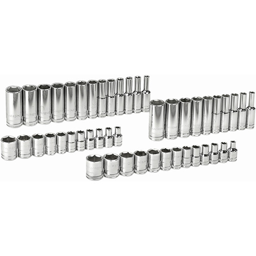 Gearwrench  80314D  6 Point SAE/Metric Socket Set, 47 Pcs, 1/4" Drive Size, Deep - Each