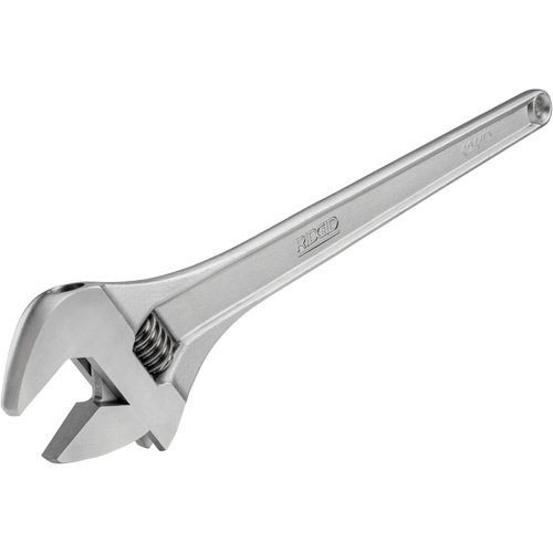 Ridgid  86902  Adjustable Wrench, 6" L, 3/4" Max Width, Chrome - Each