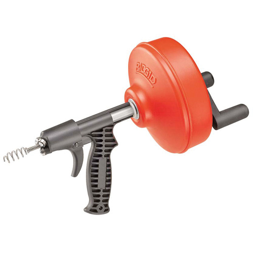 Ridgid  57038  Kwik-Spin<sup>?</sup> Hand Spinner, Bulb, 25' Cable Length, 1/4" Cable Diameter - Each