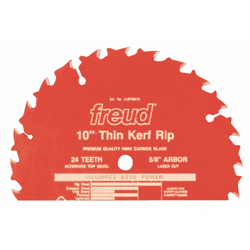 Freud LU87R008 TCS Industrial Saw Blade - Rip/Crosscut Thin Kerf, 8", 22 Teeth, Wood Use - Each