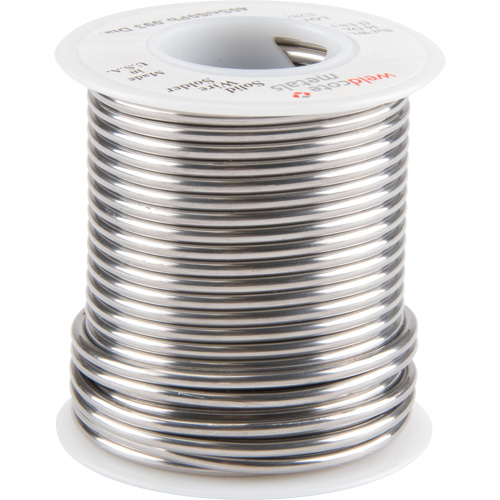 Weldcote Metals  4060332X1SP  Common Solder, Lead-Based, 40% Tin 60% Lead, Solid Core, 0.09375" Dia. - Spool