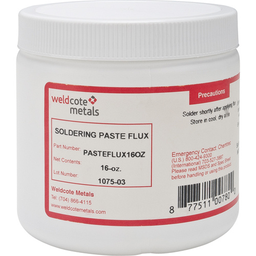 Weldcote Metals  PASTEFLUX160Z  General Purpose Paste Soldering Flux - Bottle