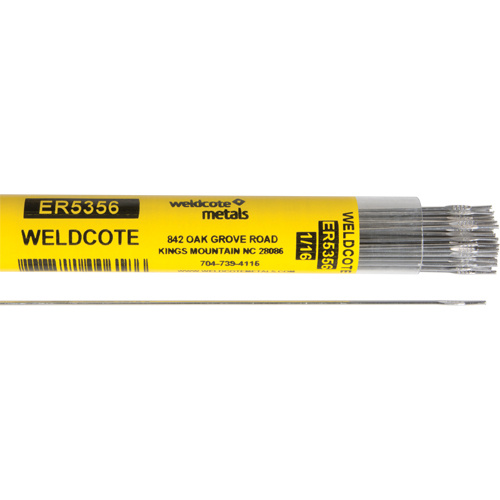 Weldcote Metals  5356116X36T1P  36" Cut Length TIG Rods, 1/16", Aluminum - Each