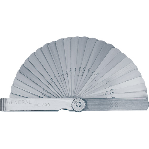 General Tools  230  Economy Straight Leaf Feeler Gauge - Each