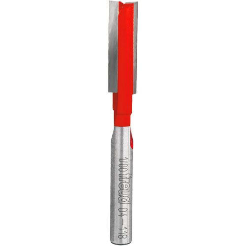 Freud 04-118 Freud Router Bit - Double Flute Straight Bit, 5/16" Dia., 1/2" H, 2-1/2" L, 1/4" Shank - Each