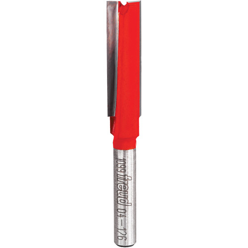 Freud 04-126 Freud Router Bit - Double Flute Straight Bit, 3/8" Dia., 1" H, 2-11/16" L, 1/4" Shank - Each