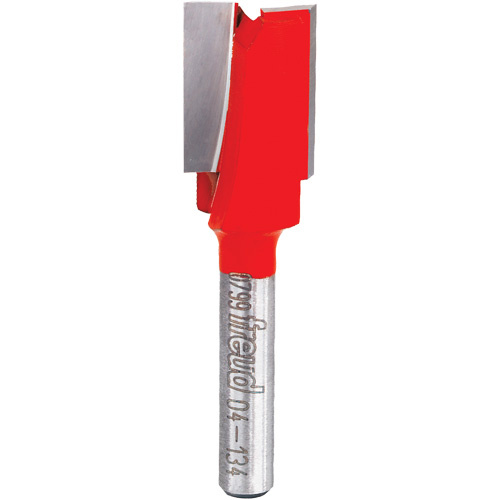 Freud 04-134 Freud Router Bit - Double Flute Straight Bit, 9/16" Dia., 3/4" H, 2-1/8" L, 1/4" Shank - Each
