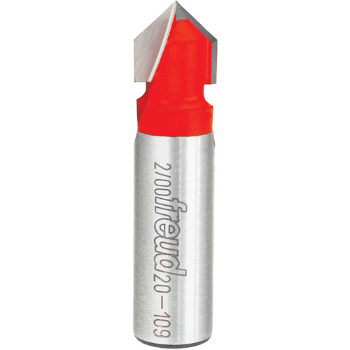 Freud 20-109 Freud Router Bit - V Grooving Bit, 1/2" Dia., 1/2" Shank - Each