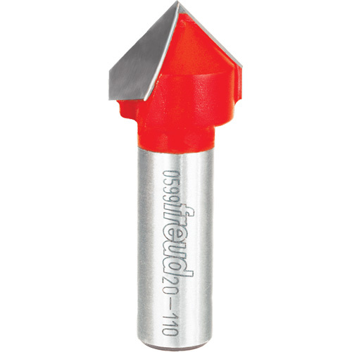 Freud 20-110 Freud Router Bit - V Grooving Bit, 7/8" Dia., 1/2" Shank - Each
