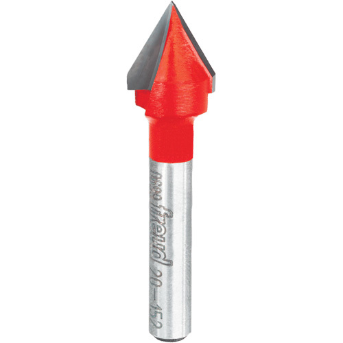 Freud 20-152 Freud Router Bit - V Grooving Bit, 1/2" Dia., 1/4" Shank - Each