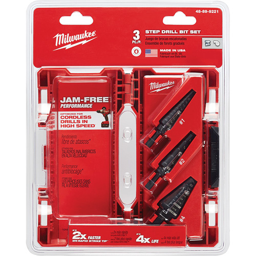 Milwaukee Step Drill Bit Set  (Each)-Click on options for variations & Details.