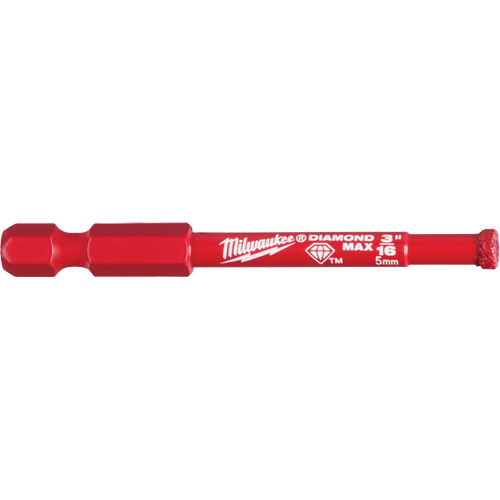 Milwaukee 49-56-0503 Diamond Plus Hole Saw, 3/16", 1" Depth of Cut, Diamond-(Each)