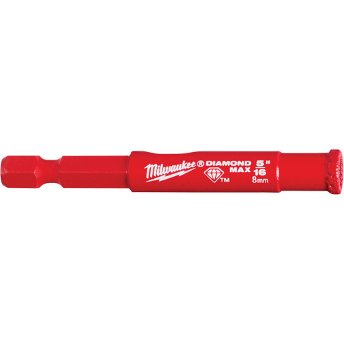 Milwaukee 49-56-0507 Diamond Plus Hole Saw, 5/16", 1-2/5" Depth of Cut, Diamond-(Each)