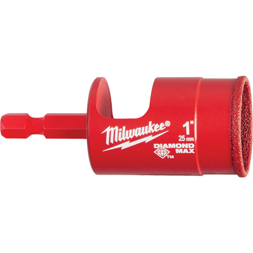 Milwaukee 49-56-0517 Diamond Plus Hole Saw, 1", 1-2/5" Depth of Cut, Diamond-(Each)