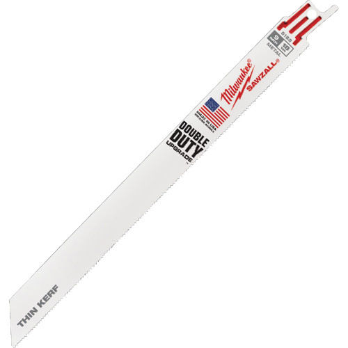 Milwaukee 48-01-7188 Sawzall Blade, Bi-Metal, 18 TPI, 9" L x 3/4" W-(Each)