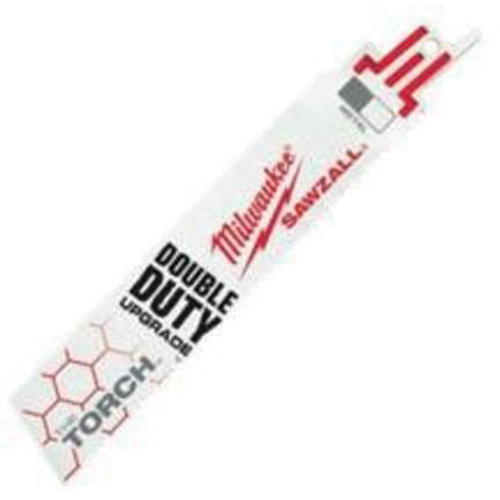 Milwaukee 48-01-7712 The Torch Sawzall Blade, Bi-Metal, 10 TPI, 6" L x 1" W-(Each)