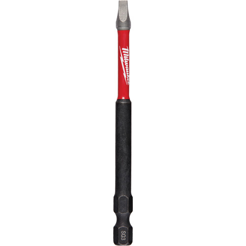 Milwaukee  48-32-4796  Shockwave? Impact Power Bit, Square, #3 Tip, 1/4" Drive Size, 3-1/2" Length - Each