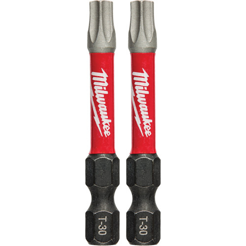 Milwaukee  48-32-4914  Shockwave? Impact Power Bits, Torx, T-30 Tip, 1/4" Drive Size, 2" Length - Pack of 2