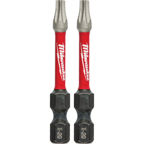Milwaukee  48-32-4984  Shockwave? Impact Power Bits, Torx, T-20 Tip, 1/4" Drive Size, 2" Length - Pack of 2