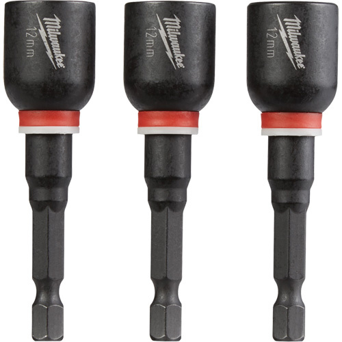 Milwaukee  49-66-4612  Shockwave? Impact Duty? Nut Driver, 1/4" Tip, 12 mm Drive, 2-9/16" L, Magnetic - Each