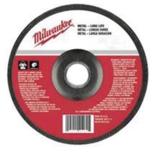 Milwaukee  49-94-6340  Grinding Wheel, 6" x 1/4", 7/8" Arbor, Aluminum Oxide, Type 27 - Each